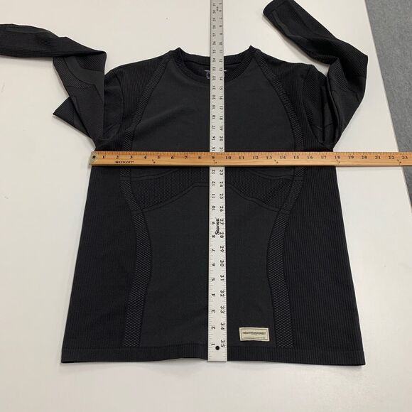 TheGivingMovement Shirt Womens Extra Large Black Sustainable Fitted Long Sleeve - Picture 8 of 11